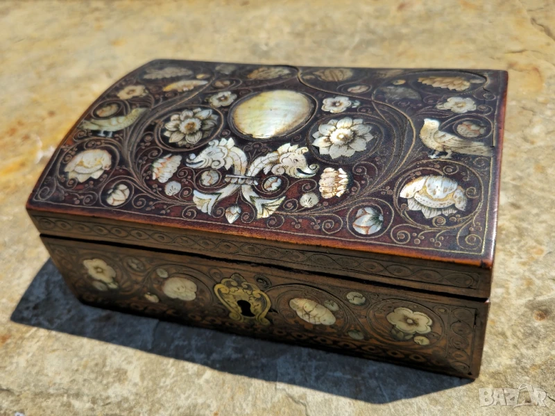 Много Рядка Кутия 17 век. Царска изработка Седев и месингова тел, снимка 1