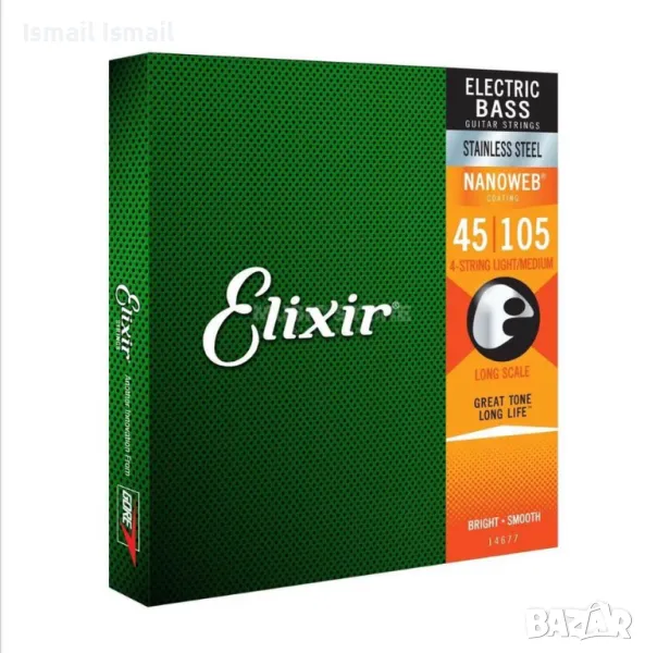 Струни за Бас Китара Elixir 45/105, снимка 1