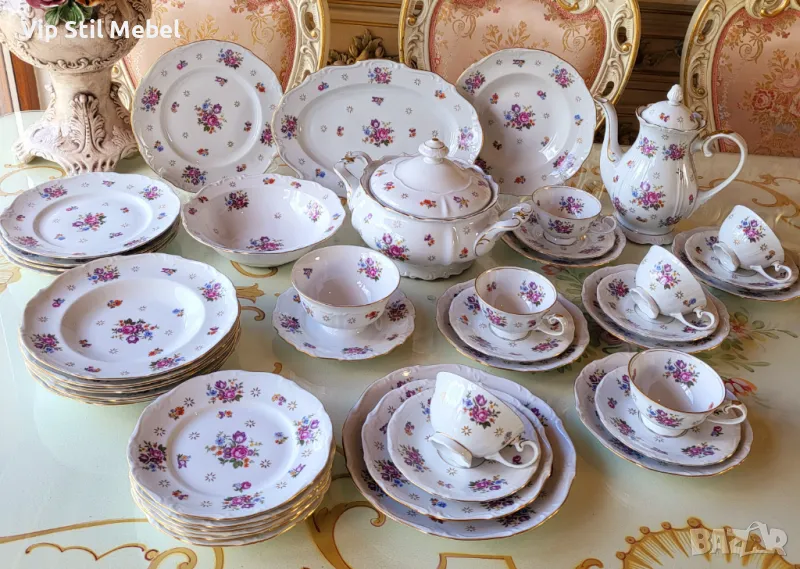 Немски сервиз за хранене и кафе/чай Reichenbach , снимка 1