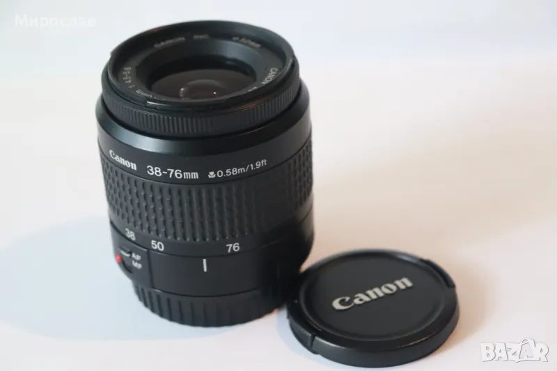 CANON ZOOM LENS   38-76 mm  0.58/1.9 ft  ОБЕКТИВ ФОТОАПАРАТ , снимка 1