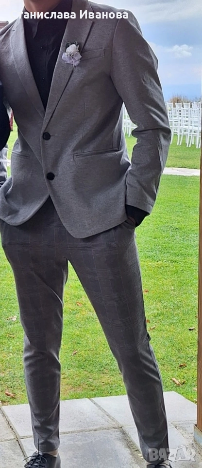 мъжко сако,риза и панталон, снимка 1