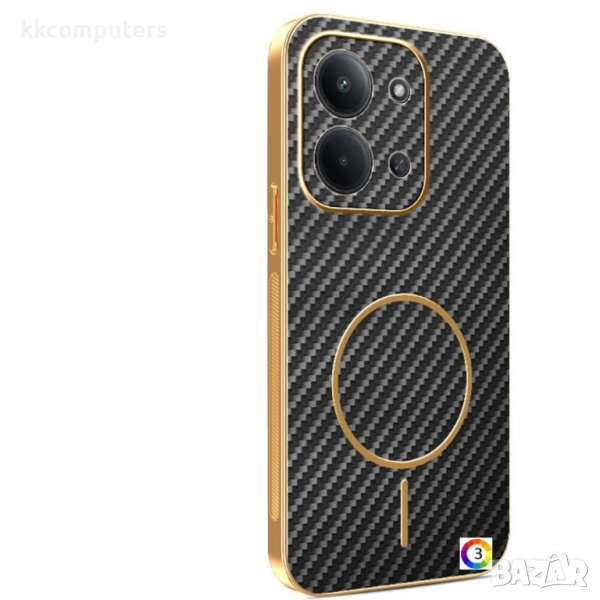 Удароустойчив калъф с Протектор за Xiaomi Redmi 15C 5G / 4G / Poco C85 4G | Вълеродно влакно | Elect, снимка 1