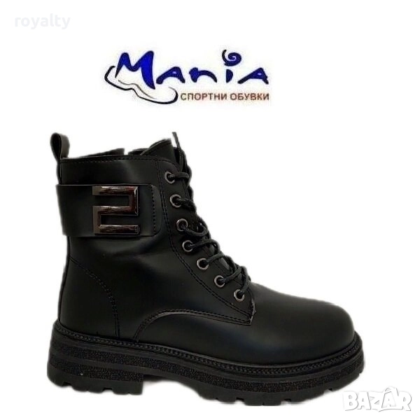 Дамски боти с топла вата в черно, снимка 1