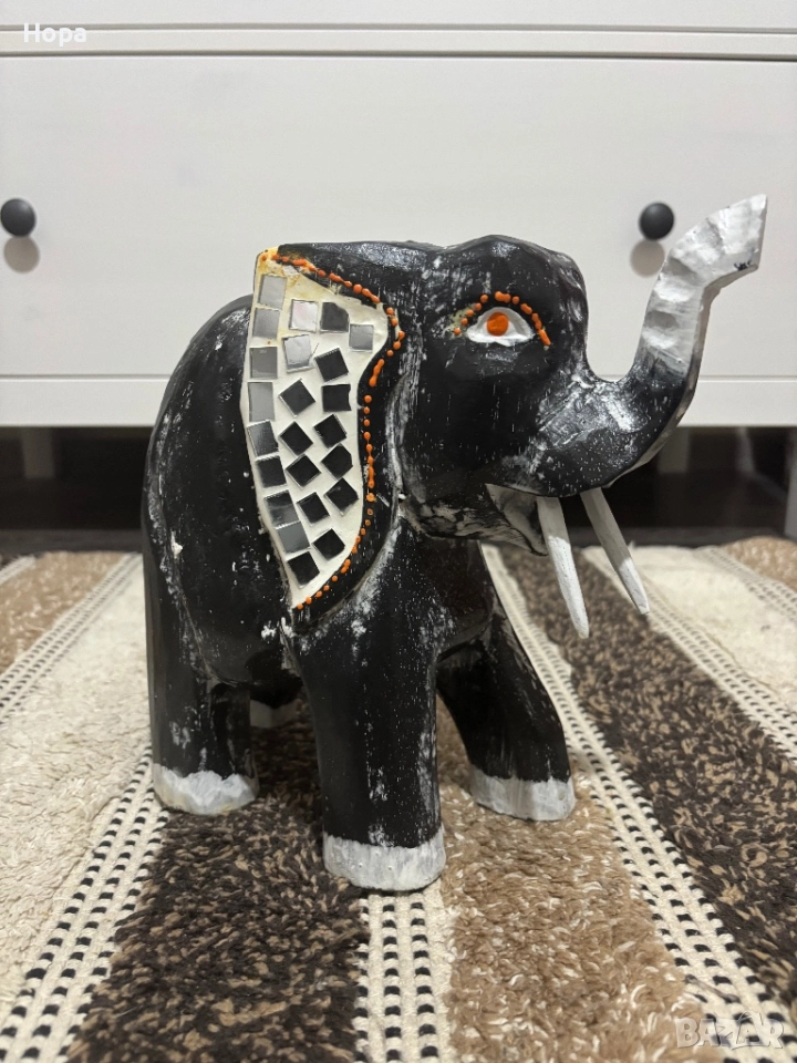 Слонче от дърво , снимка 1