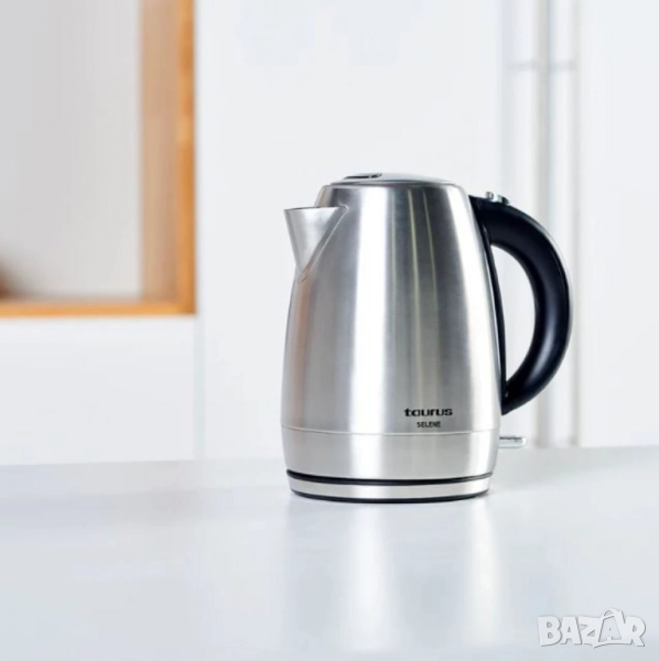 Електрическа кана Taurus Selene – 2200W, 1.7L, 360° основа, неръждаема стомана, авто изключване, снимка 1