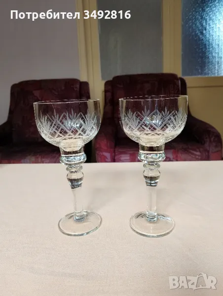 Две кристални ритуални чаши, снимка 1