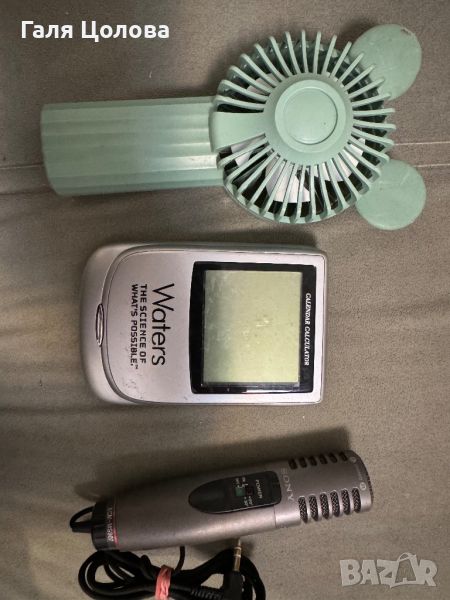 Калкулатор,микрофон и мини вентилатор , снимка 1