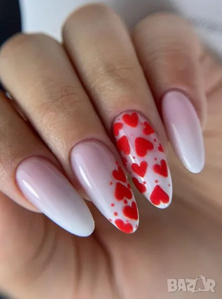 👑 💗Комплект Разкошни Press-on Изкуствени Нокти 24 броя 💋 КОД : nail1246💗 👑 💋 ➡️ 😱Уникалниииии, снимка 1