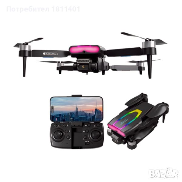 WIFI FPV професионален мини RC сгъваем дрон , снимка 1