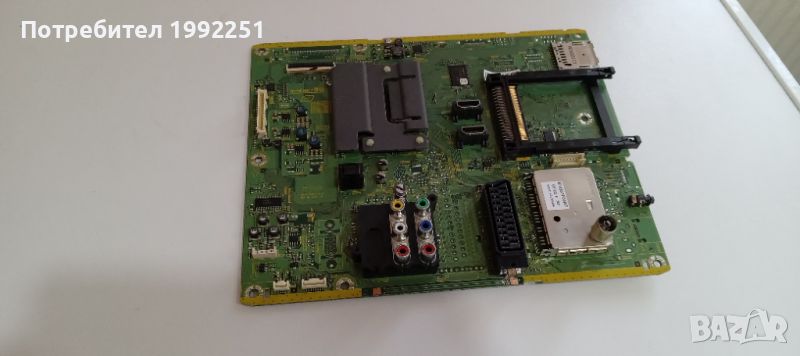 Main board TNP0EA017 8 (A). Свален от телевизор Panasonic TX-L32C20ES. Работещ със счупен дисплей, снимка 1