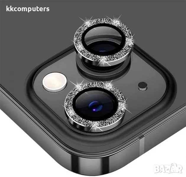 Camera Lens Shine за iPhone 14 / 14 Plus / Черен / Баркод : 2403742, снимка 1