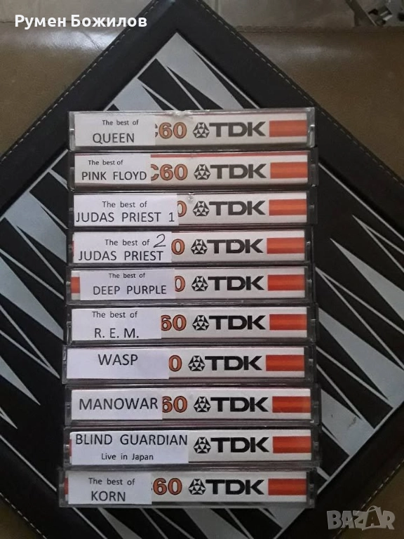 10 много добри и запазени касети TDK D-C60 с ХАРД РОК, снимка 1
