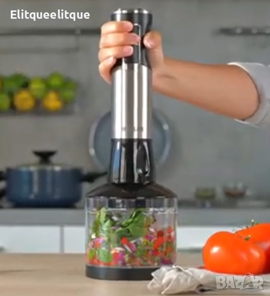 Пасатор с миксер и чопър 3в1 Muhler MB-99S, 1000W, метален, снимка 1