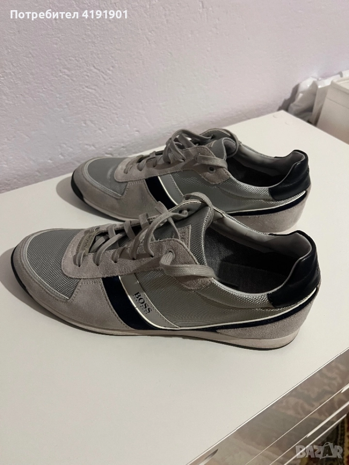 Обувки BOSS, 43 Номер, Сиви и Черни, снимка 1