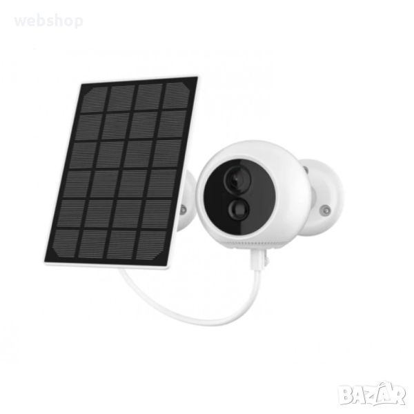 Компактна Соларна камера 3MP UHD, Приложение ICSEE, снимка 1