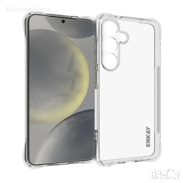 Samsung Galaxy S25+ 5G Удароустойчив ENKAY /Clear TPU Силиконов Калъф и Протектор, снимка 1