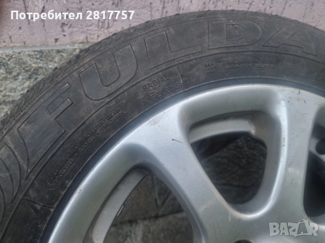 14 цола 4х100 4 броя алуминиеви джанти с гуми 185/60/14, снимка 9 - Гуми и джанти - 52267659