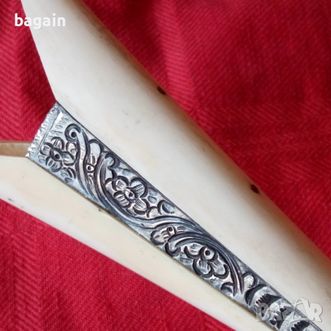 Критски нож, аккулак, ятаган. Сребърен обков., снимка 5 - Антикварни и старинни предмети - 53873988