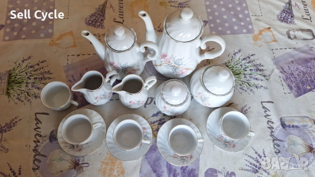 ✅БЪЛГАРСКИ ПОРЦЕЛАНОВ СЕРВИЗ ЗА КАФЕ❗, снимка 2 - Сервизи - 52469619