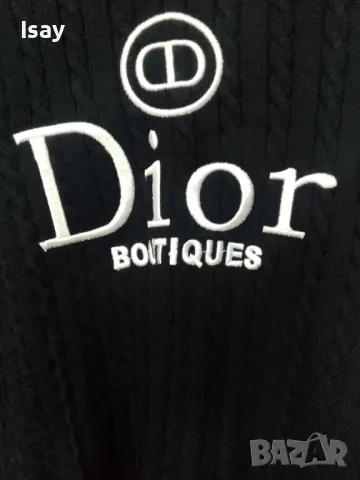 Дамски плетен комплект DIOR в черен цвят , снимка 2 - Комплекти - 47964630