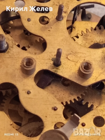 Стар рядък будилник с римски цифри ВИТЯЗЬ за КОЛЕКЦИОНЕРИ 44043, снимка 5 - Антикварни и старинни предмети - 51859428