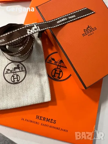 Сива гривна Hermes, снимка 5 - Гривни - 48044100