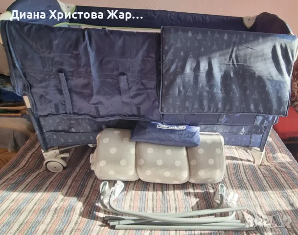 CHIPOLINO Сгъваема кошара МЕРИДА Мъгла+ сгъваем матрак, снимка 3 - Кошарки - 50041111