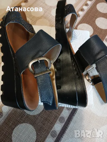 Леки дамски сандали на платформа - естествена кожа , снимка 8 - Сандали - 49723849