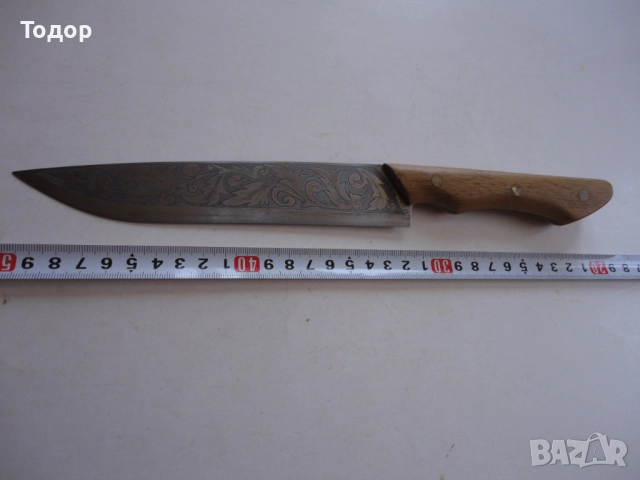 Невероятен ловен нож гравюри 