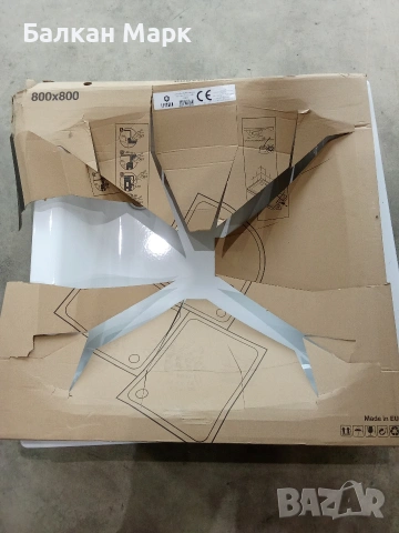 Стоманено поддушово корито Sanicomfort (80x80 см), снимка 3 - Душ кабини и вани - 53901662