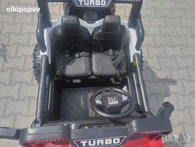 F1 Двуместен акумулаторен джип TURBO 4x4 червен, снимка 10 - Други - 53849966