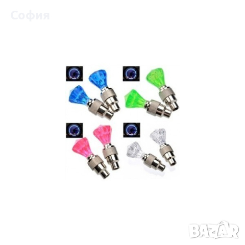 Капачки за вентили с разноцветни светлини, снимка 2 - Аксесоари и консумативи - 45039488