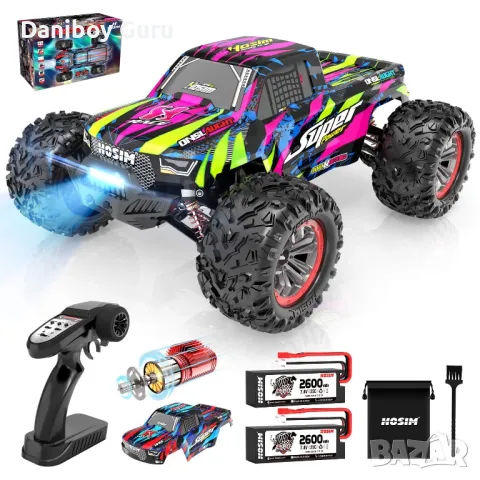 Hosim X 08 безчетков RC Cars 1:10 Високоскоростен 68+KM автомобил с дистанционно X-08 4WD Off Road