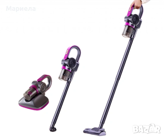 Безжична преносима прахосмукачка с голямо засмукване за отстраняване на ултравиолетови акари 3 в 1 ., снимка 2 - Прахосмукачки - 53479053