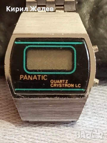 Ретро електронен часовник дамски PANATIC ANTI-MAGNETIC рядък за КОЛЕКЦИЯ 51479, снимка 2 - Антикварни и старинни предмети - 52375103