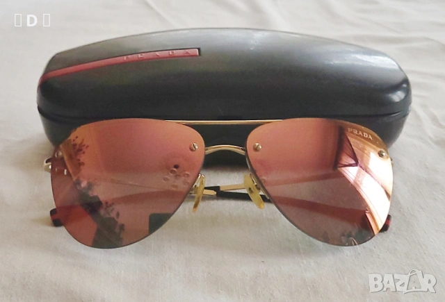 PRADA огледални оригинални очила, снимка 8 - Слънчеви и диоптрични очила - 54040319