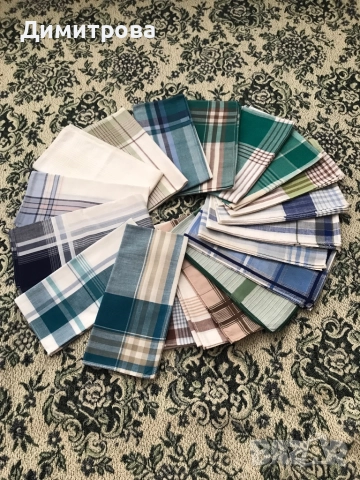 Носни кърпички - мъжки, дамски и детски - памучни, копринени и жарсе, снимка 2 - Други стоки за дома - 11722258