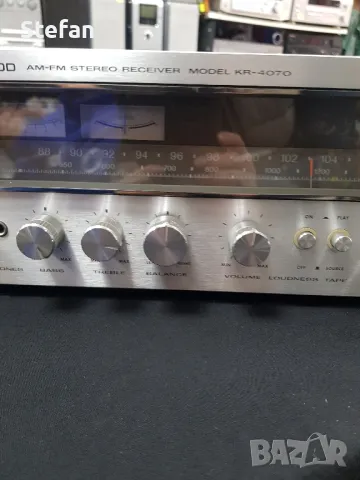 KENWOOOD AM-FM STEREO RECEIVER MODEL KR- 4070, снимка 3 - Ресийвъри, усилватели, смесителни пултове - 48223316