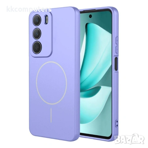 Магнитен Калъф за Realme C71 4G - Мек TPU, Имитация на течен силикон, Анти-drop, Вкл. Протектор - 7 , снимка 5 - Калъфи, кейсове - 53444070