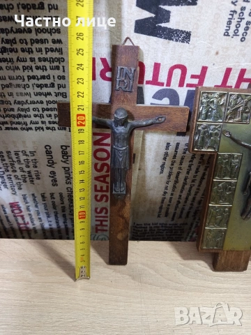 Кръст за стена/разпятие, снимка 9 - Антикварни и старинни предмети - 54183949