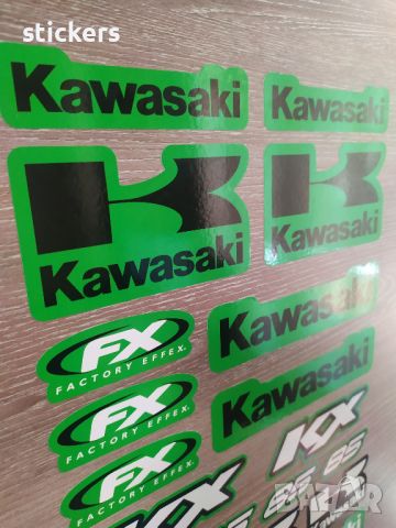 Стикери Кавазаки Kawasaki KX 85 - 20бр. /лист А4/, снимка 3 - Аксесоари и консумативи - 45301686