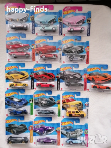 Hot Wheels Corvet, Cadillac, Chevi, El Camino, Czinger