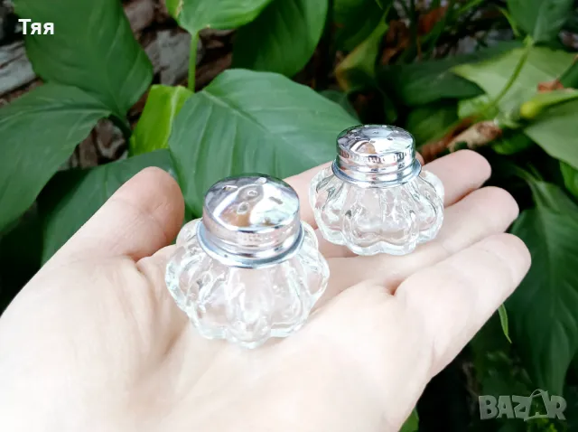 Стъклени мини каничка и солнички , снимка 8 - Декорация за дома - 49882753