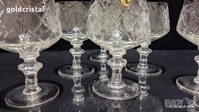 кристални чаши , снимка 9 - Антикварни и старинни предмети - 51483269