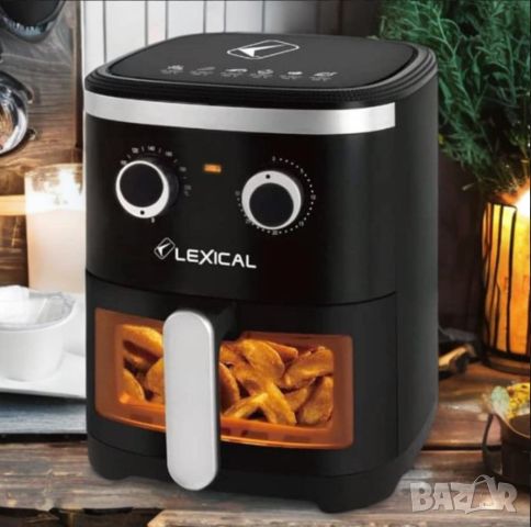 Фритюрник с горещ въздух LEXICAL LAF-3021 AirFryer 4,5l, снимка 3 - Фритюрници - 45865091