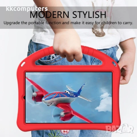 Lenovo Tab M8 4th Gen TB-300FU Foldable Thumb Kickstand EVA Удароустойчив Калъф и Протектор, снимка 9 - Калъфи, кейсове - 51127145