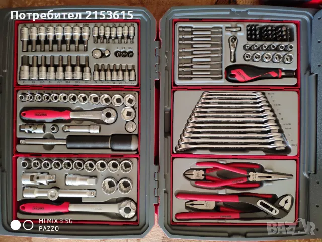 Teng tools тенг 1/4 ,3/8 , 1/2 гидория професионални вложки  отвертки ключове, снимка 2 - Куфари с инструменти - 48539656