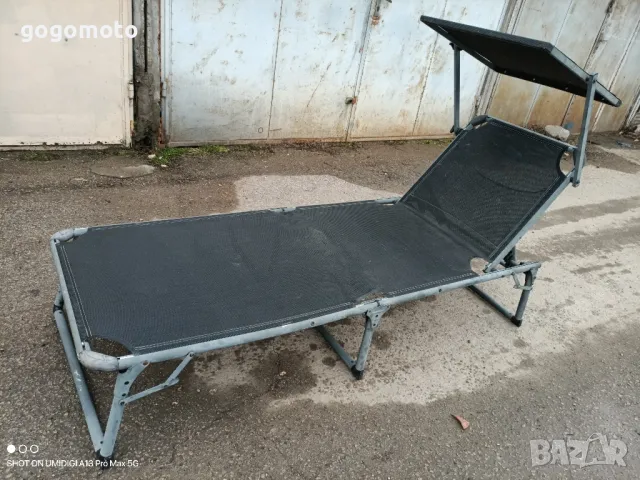 шезлонг, сгъваемо алуминиево легло, туристическо легло , снимка 12 - Други стоки за дома - 49331318