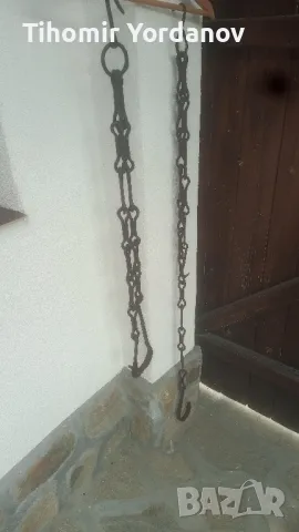 Верига за огнище -2 броя., снимка 5 - Антикварни и старинни предмети - 50276482
