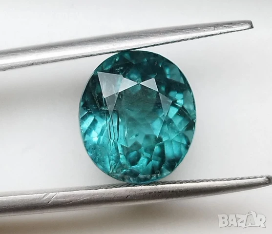 Индиголит турмалин с интензивен цвят 3.74кт.! Сертифициран! Нов!